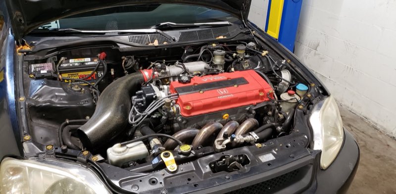 Honda VTEC engine bay after service